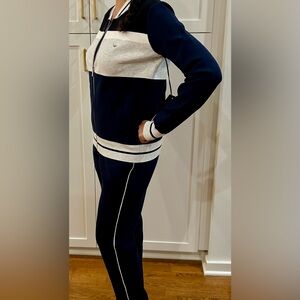 Paper Planes Unisex (Women’s) Navy Full Milano Knit Track Jacket and joggers XS